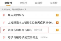 冲上热搜！刘强东卸任京东CEO，发生了什么？股价一年暴跌60%！