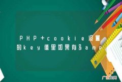 PHP cookie设置的key值里如果有&amp;quot;.&amp;quot;会被解析成&amp;quot;_&